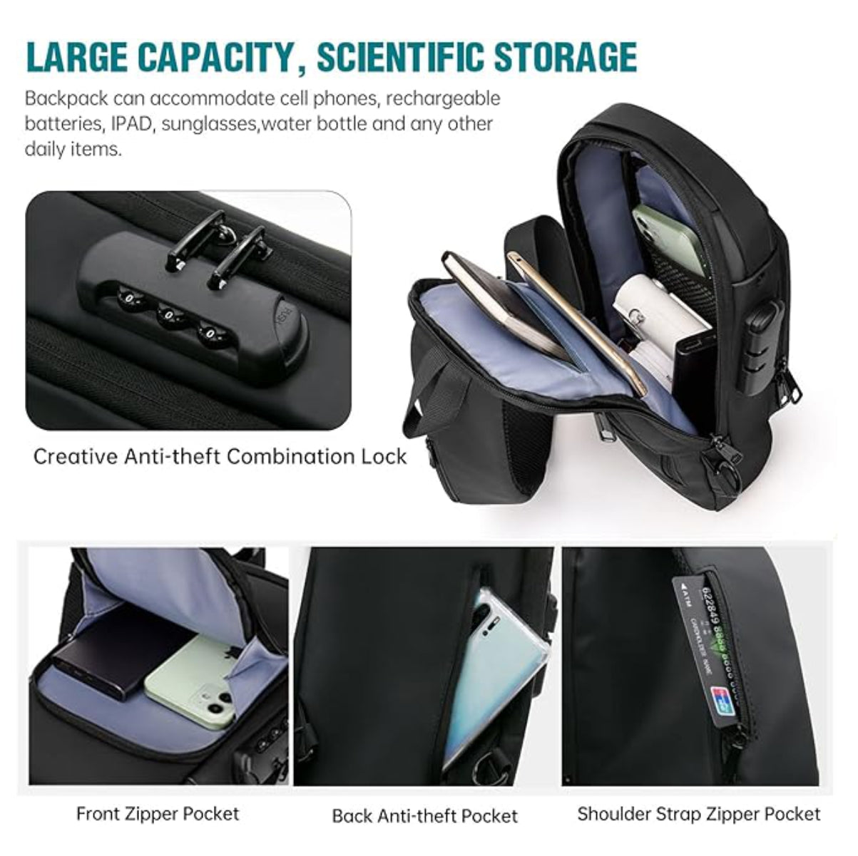 MALETA ANTIRROBO Impermeable con entrada USB