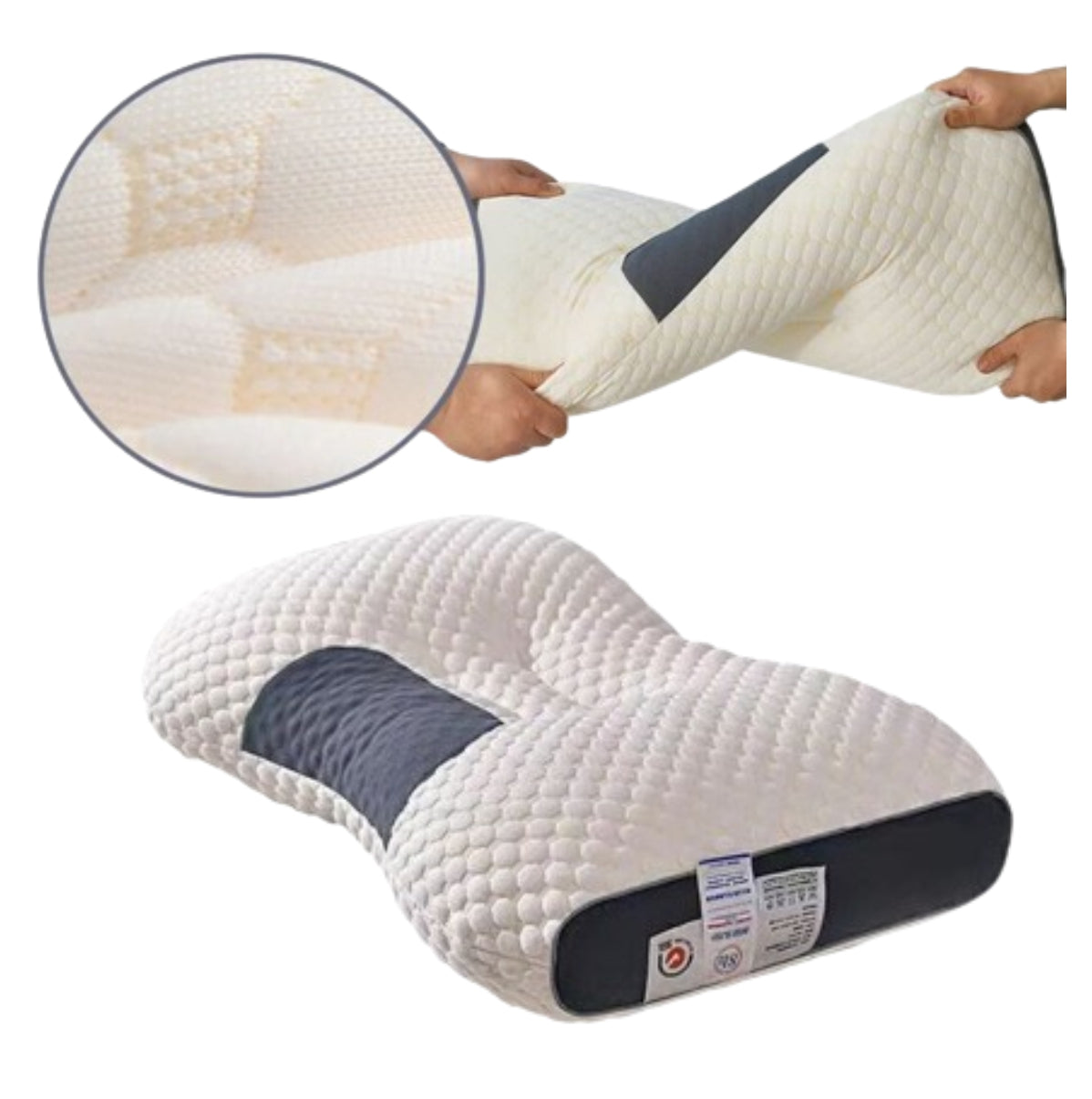 Almohada ortopédica extra suave + Almohada para piernas y rodillas