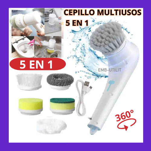 ✨ Magic Brush 5 en 1 – ¡Limpieza Fácil, Resultado Inmediato! ✨